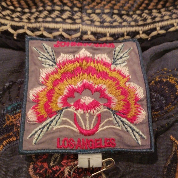 Nwt Johnny Was embroidered Velvet Kimono size L - Picture 7 of 8